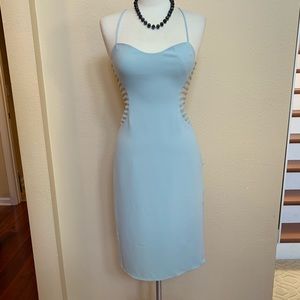 Halston Strip Applique Dress